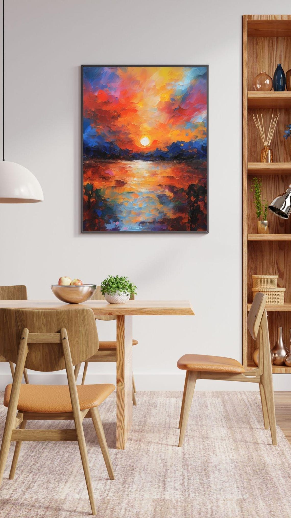 Sunset Art Print Wall Art Art Abstract Wall Art Art Colourful Art Maximalist Minimalistic - Image 4