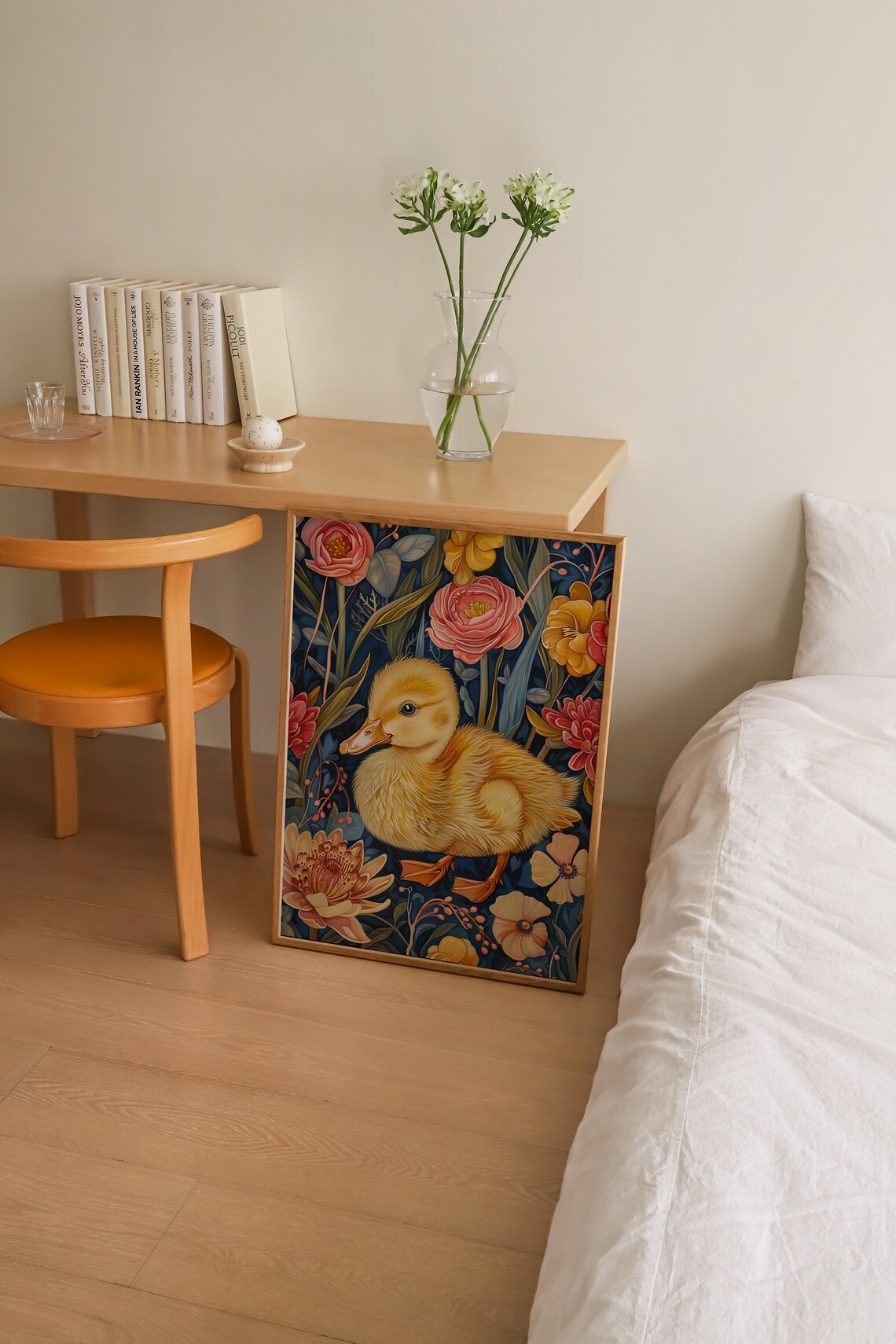 Botanical Duckling William Morris Style Art Print - Image 4