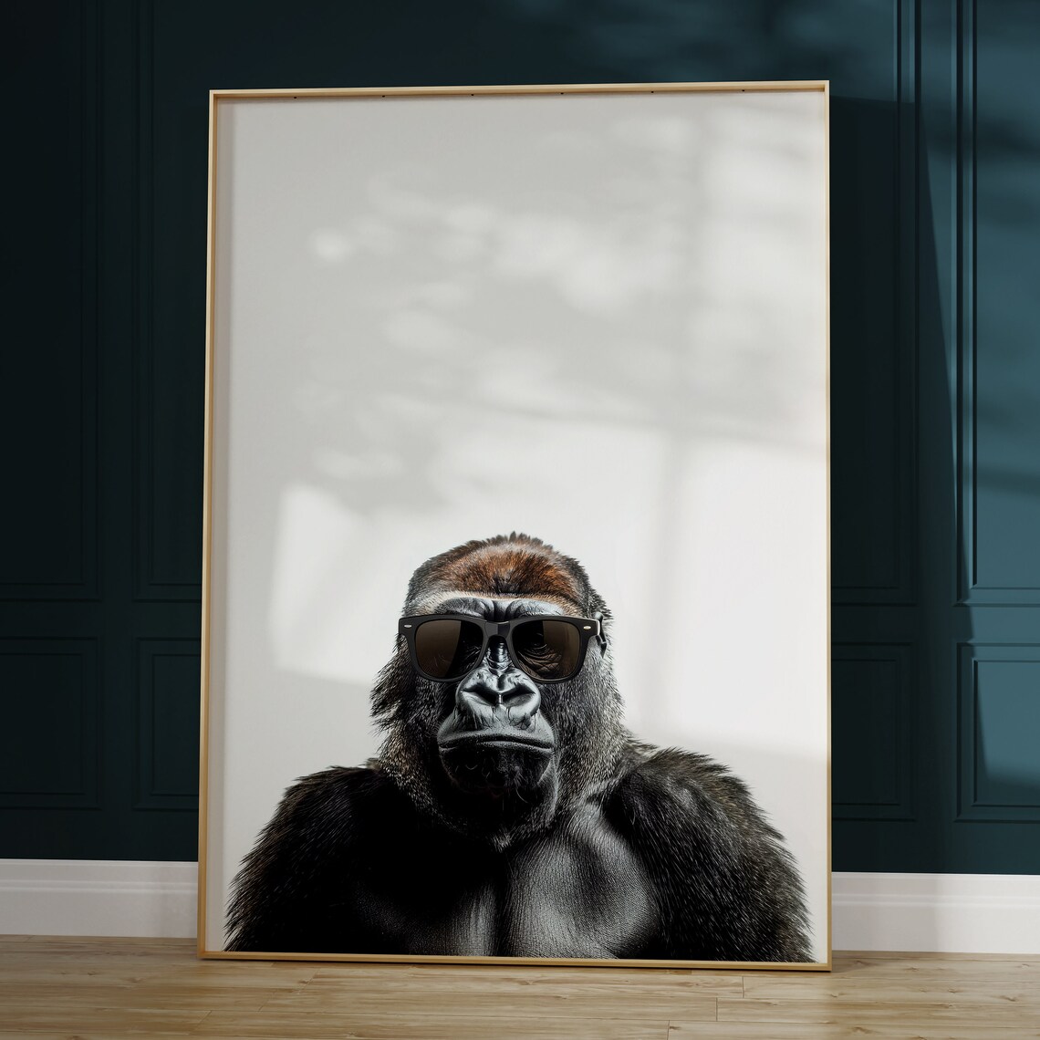 Gorilla In Sunglasses Funny Animal Poster Print - Image 2
