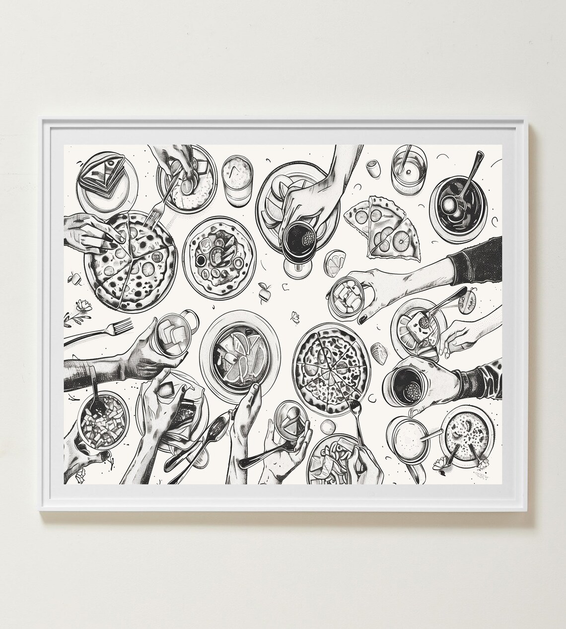 Cheers Minimalist Mid-Century Kitchen Art Print