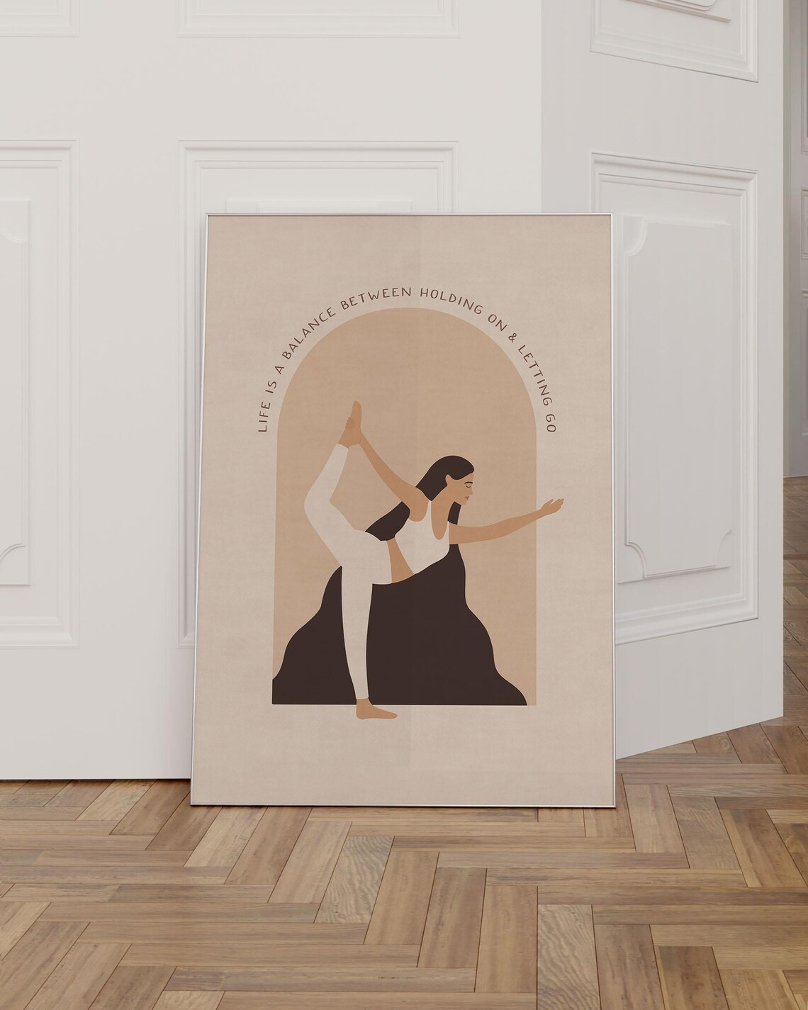 Boho Yoga Life Is A Balance Quote Art Print
