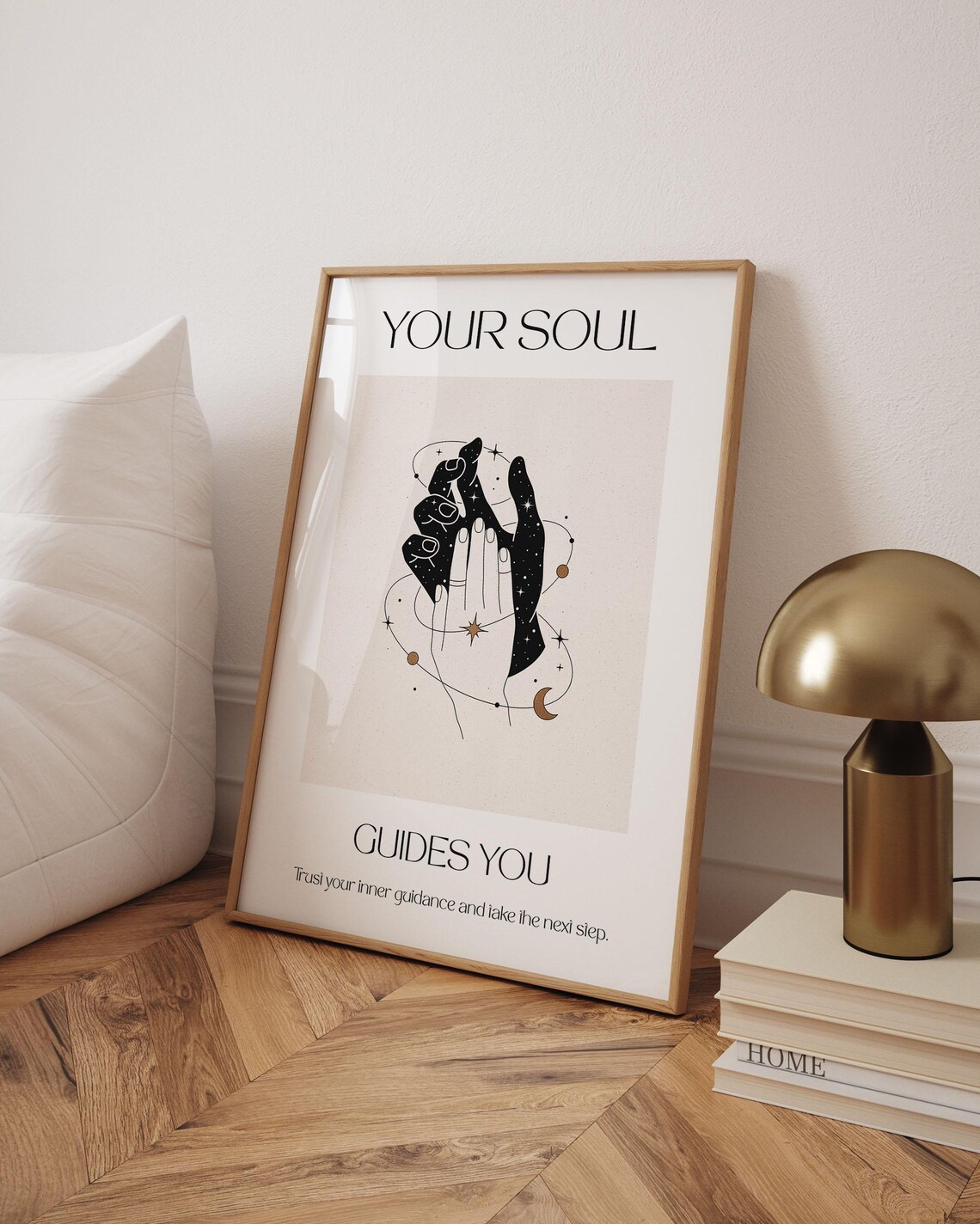 Your Soul Guides You Quote Poster, Typography Art