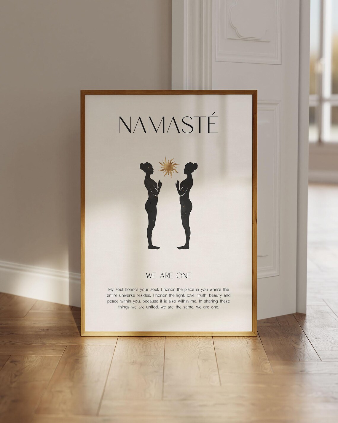 Namaste Yoga Meditation Spiritual Art Print