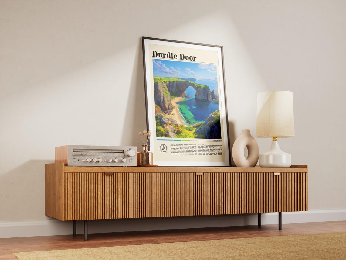 Durdle Door Travel Print England Travel Poster Jurassic Coast Wall Art English Landscape Print Durdle Door Travel Gift Dorset Coast Art - Image 7