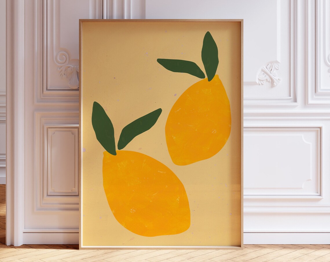 Lemon Minimalist Kitchen Art Print, Citrus Still Life - Image 4