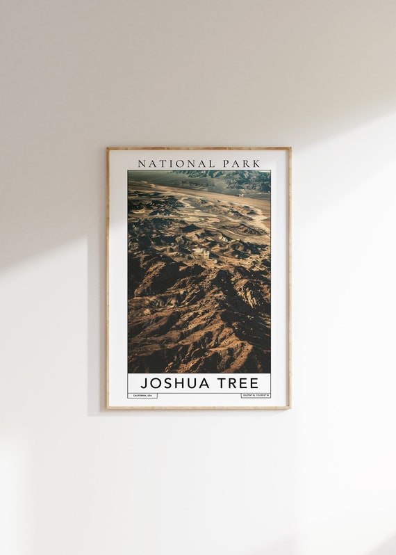 Joshua Tree National Park Travel Print Joshua Tree California Travel Poster Joshua Tree Gift Print Travel Print National Park Wall Art