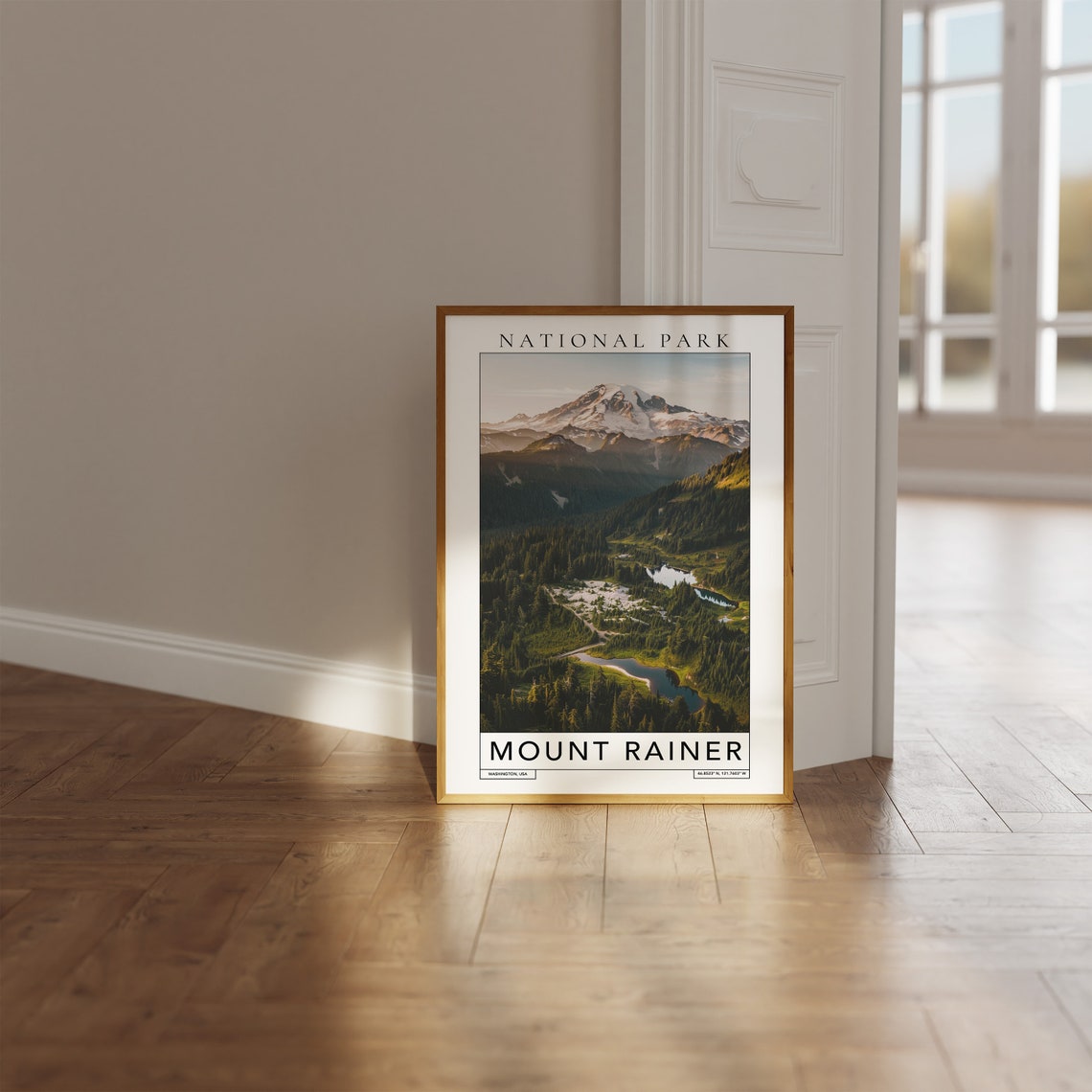 Mount Rainier National Park Washington Snowcapped Peak Travel Poster - Image 3