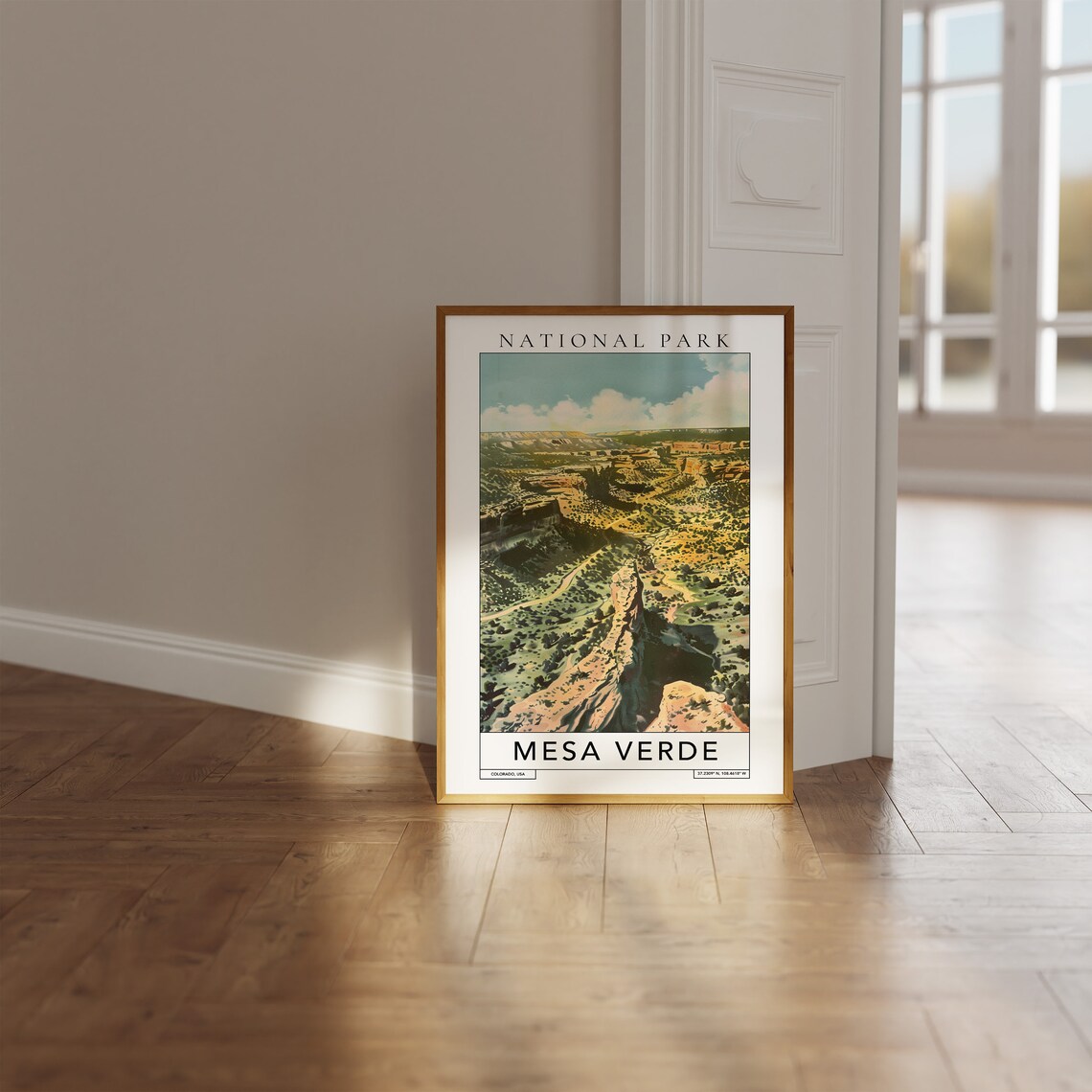 Mesa Verde National Park Colorado Canyon Aerial Landscape Poster - Image 3