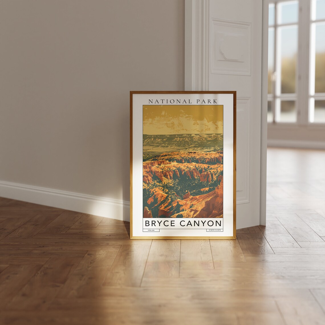 Bryce Canyon Utah Orange Hoodoos Amphitheater Vintage Travel Poster - Image 3
