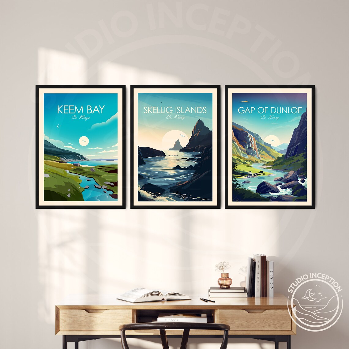 Skellig Islands Travel Poster, Ireland Travel Art Print - Image 2