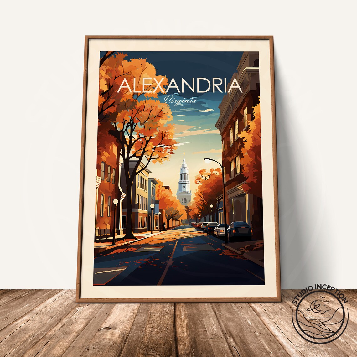 Alexandria Traditional Travel Poster, Virginia Art Print - Image 2