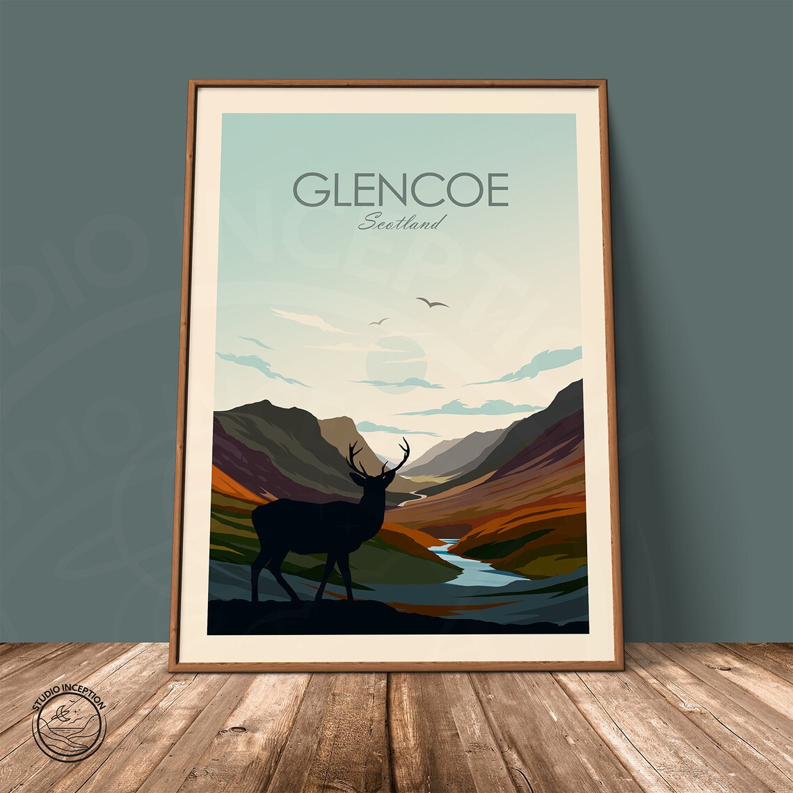 Glencoe Travel Poster, Scotland National Park Art Print - Image 3