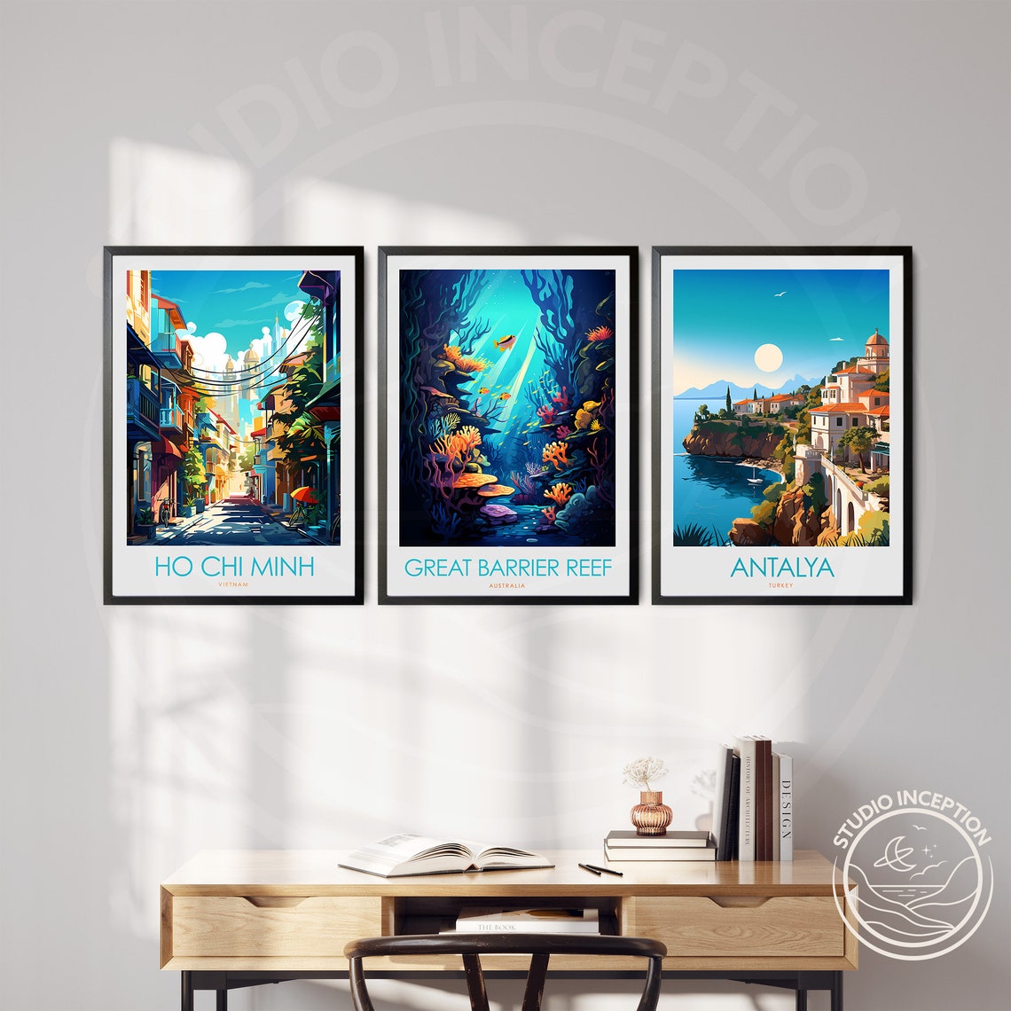Great Barrier Reef Australia Coral Ocean Tropical Fish Wall Poster - Image 2