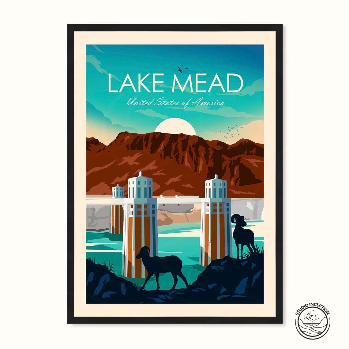 Lake Mead National Recreational Area Travel Poster