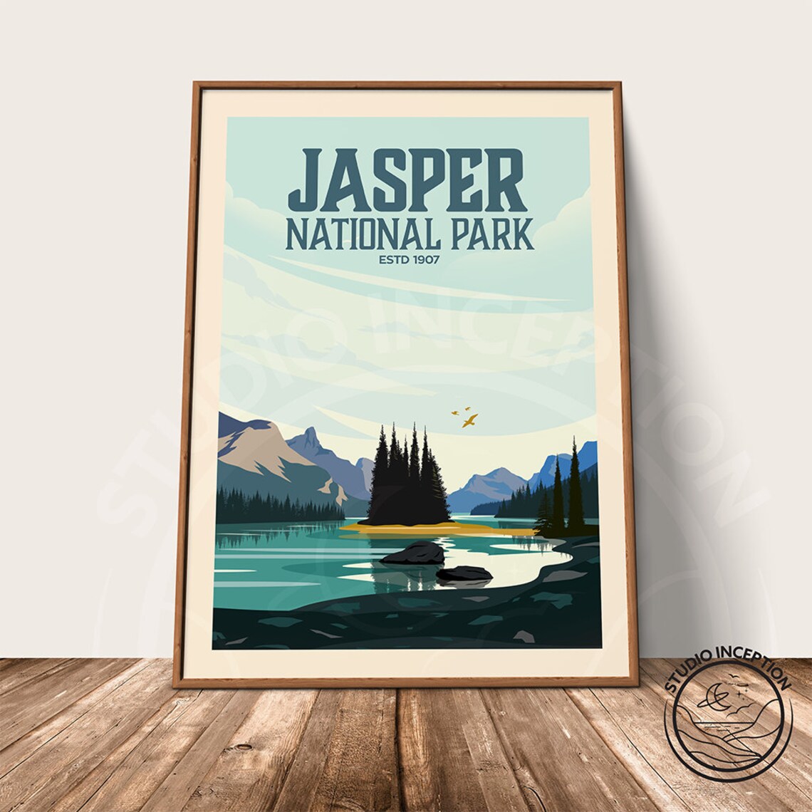 Jasper Established 1907 Edition Travel Poster - Image 3