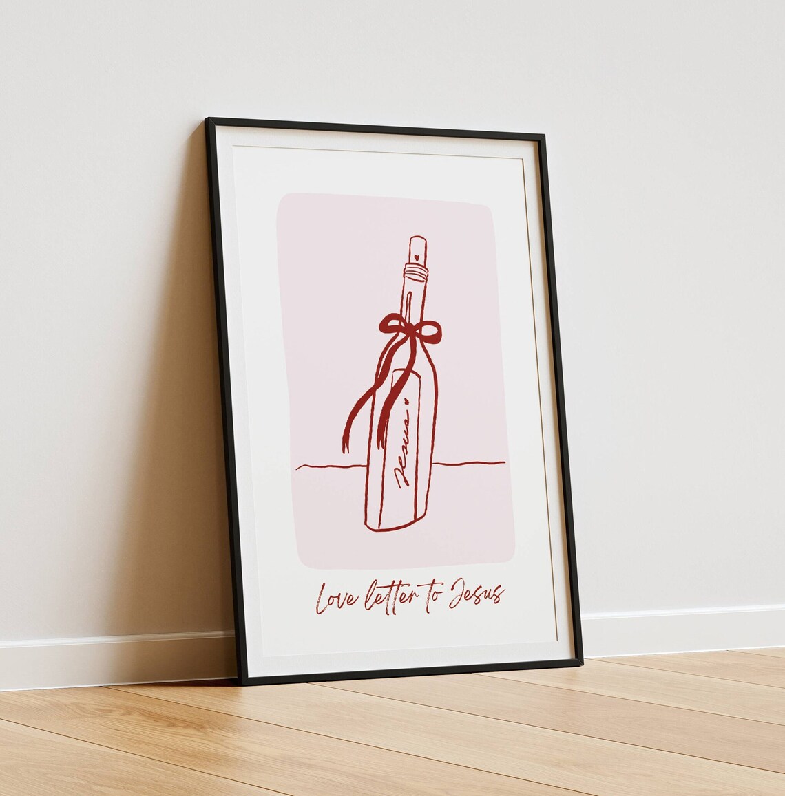Love Letter To Jesus Vintage Christian Wall Art - Image 3