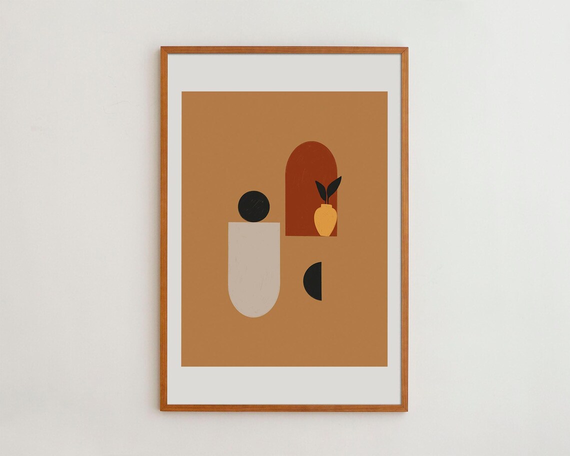 Boho Wall Art For Bohemian Style Room Decoration Minimalist Poster