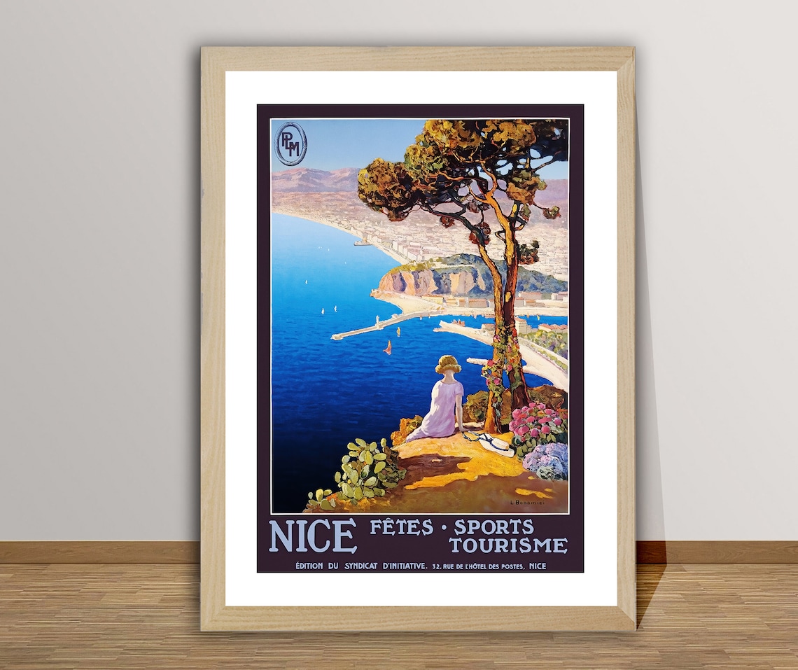 Nice France Affiche De Voyage Art Print - Image 2