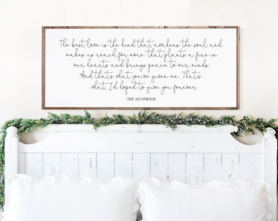 The Notebook-Inspired Love Quote Art Print, Romantic Decor