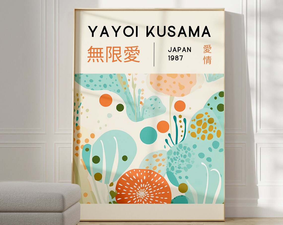 Yayoi Kusama Japanese Home Decor Poster - Image 5