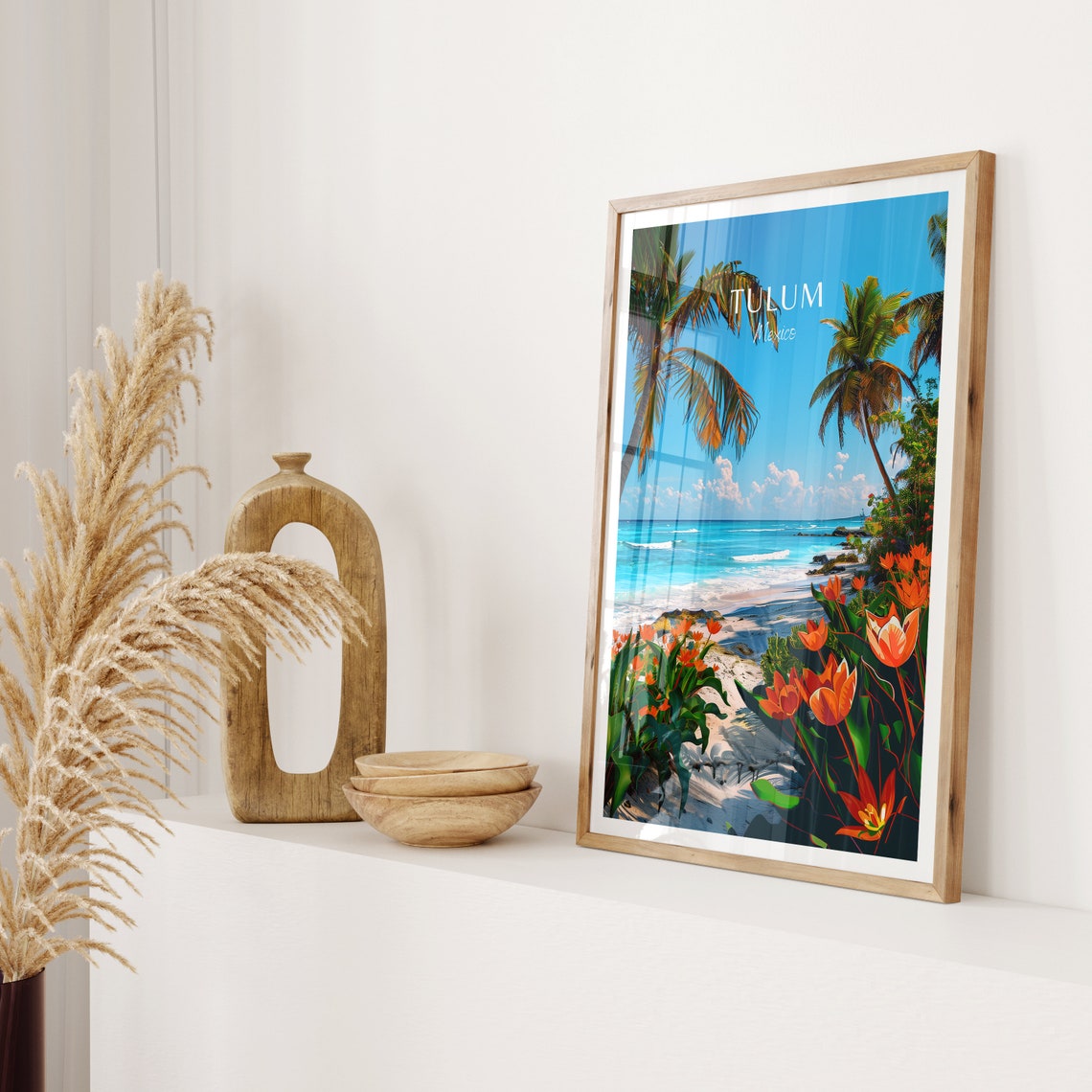 Tulum Travel Poster Mexico Wall Art The Perfect Gift And A Lasting Travel Memory Art Print - Image 2