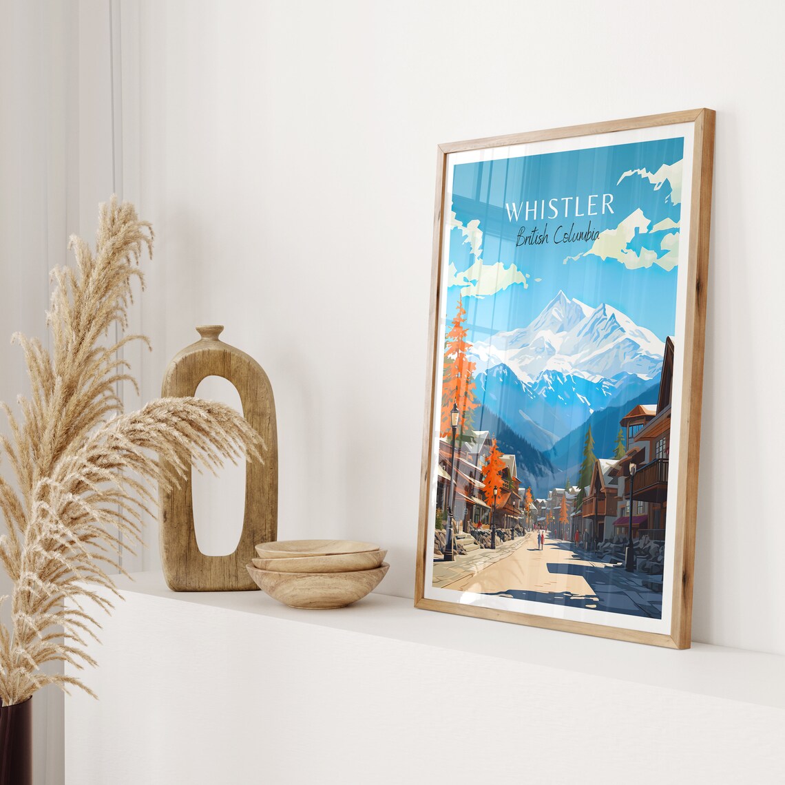 Whistler Travel Poster, British Columbia Art Print - Image 2