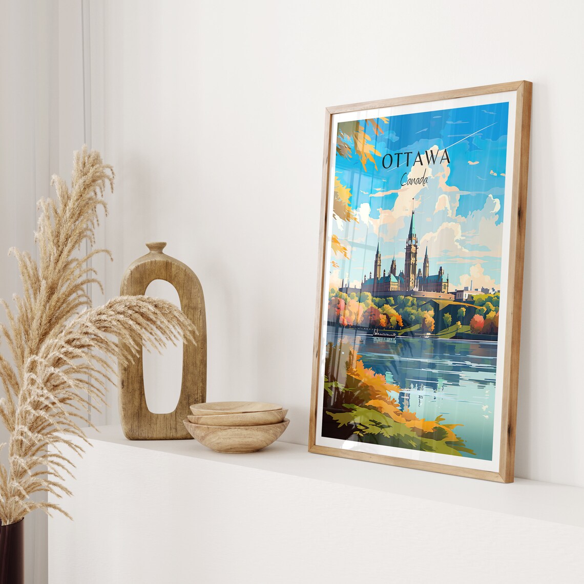 Ottawa Travel Poster, Canada Travel Poster Art Print - Image 2