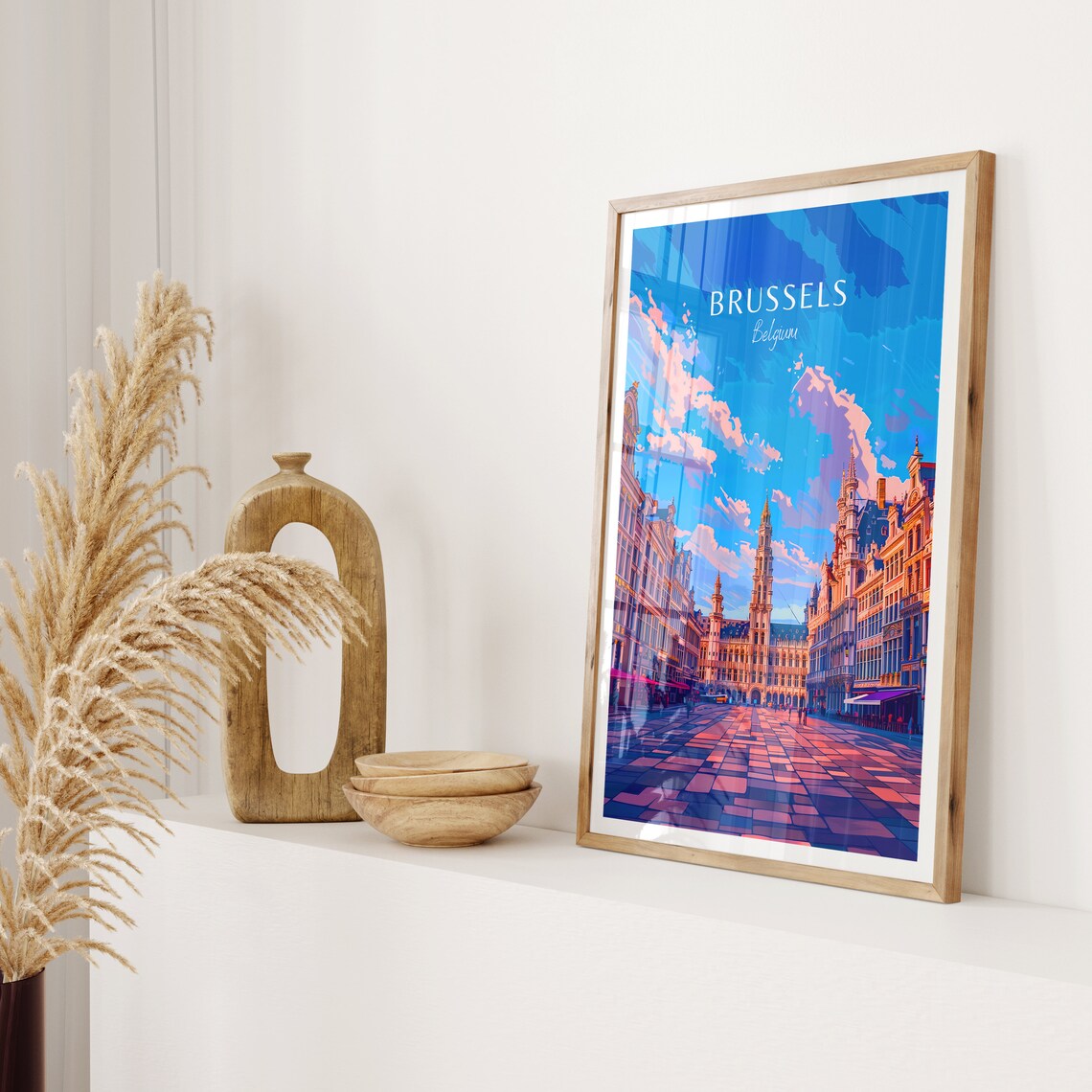 Brussels Travel Poster, Belgium Art Print - Image 2