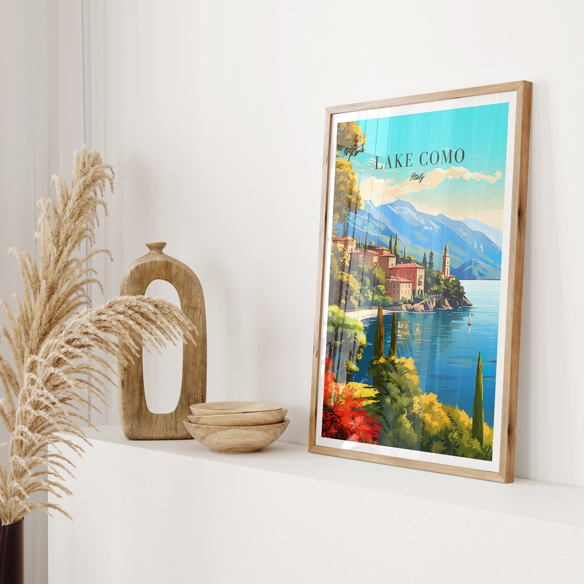 Lake Como Vintage Travel Poster, Italy Wall Art Print - Image 2