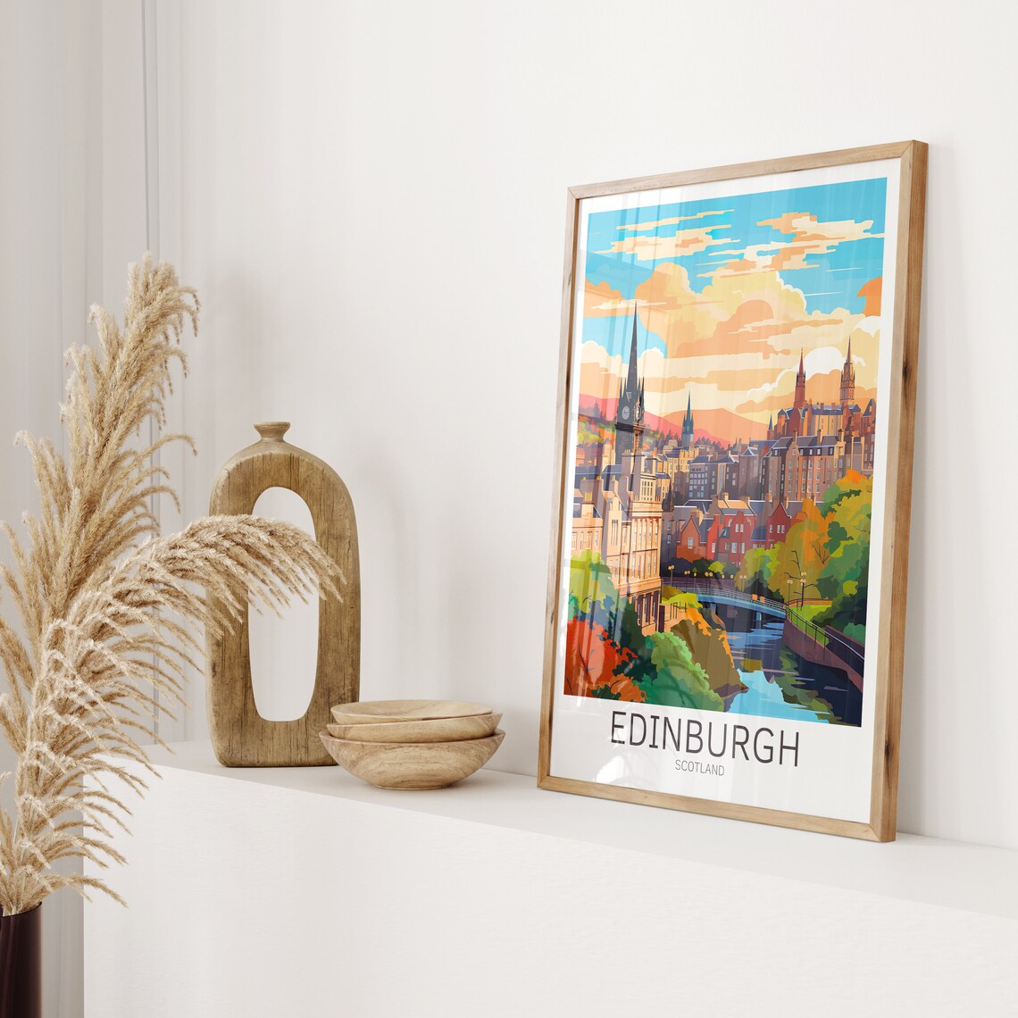Edinburgh Travel Poster, Scotland Travel Art Print - Image 2
