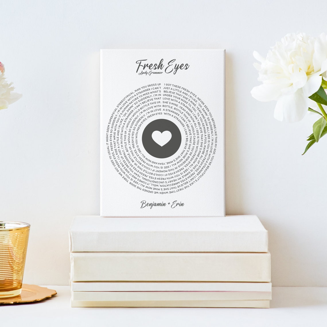 Better Together Luke Combs Lyrics Vinyl Style Wedding Song Print - Image 3