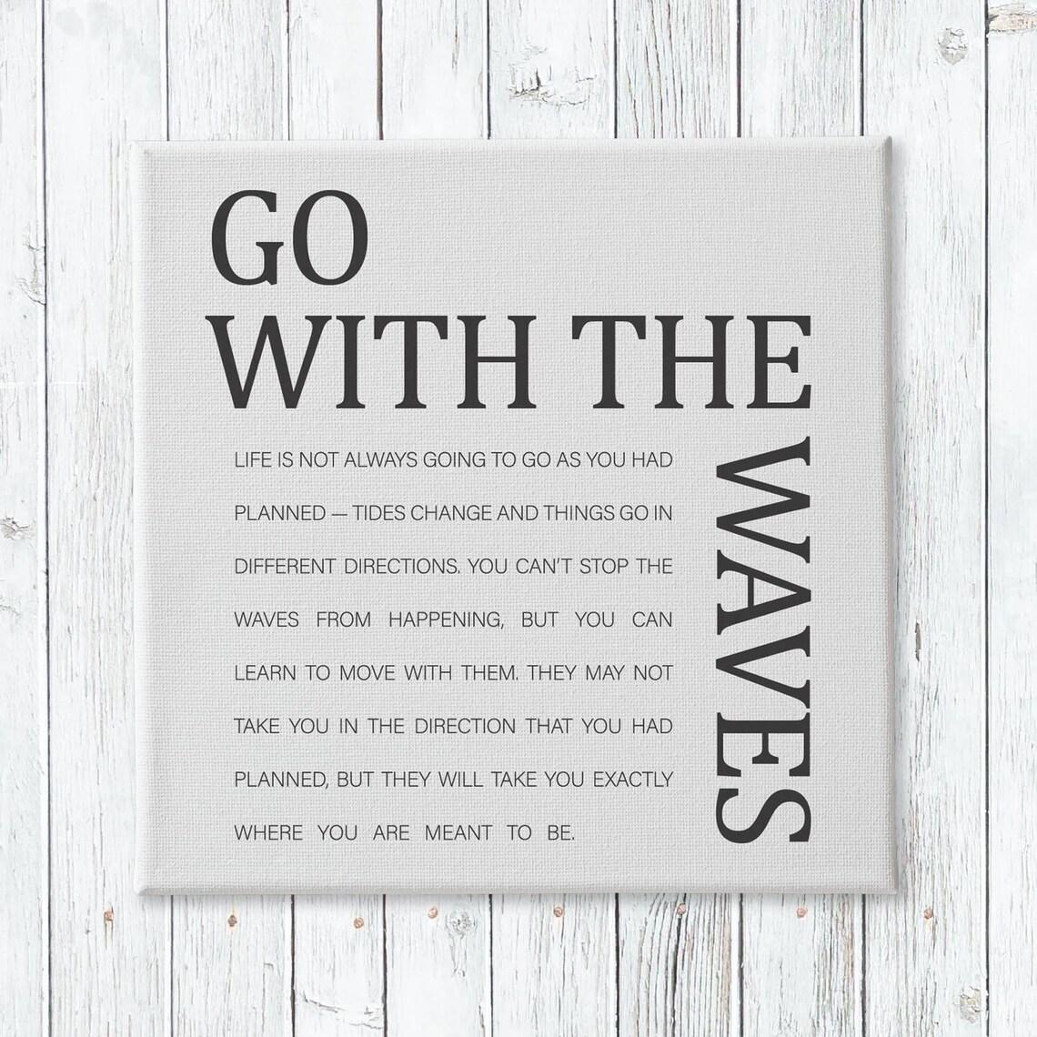 Go With The Waves - Motivational Office Decor - Image 3
