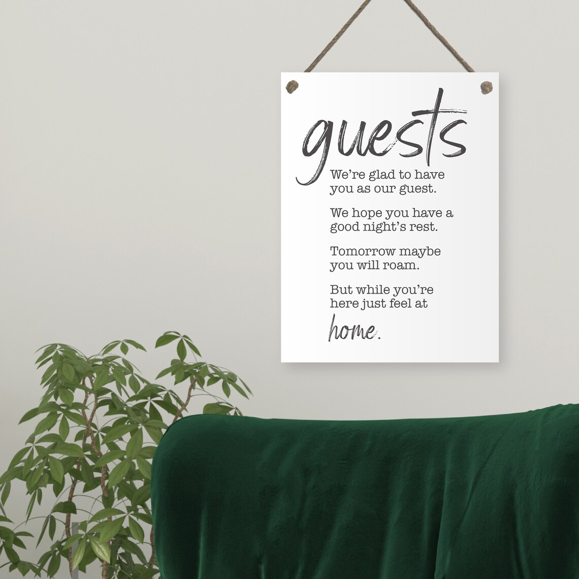Guests Guestroom Farmhouse-Inspired Art Print - Image 2