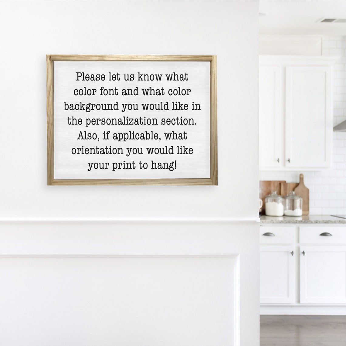 Personalized Custom Quote in Typewriter Font Framed Sign Poster - Image 3