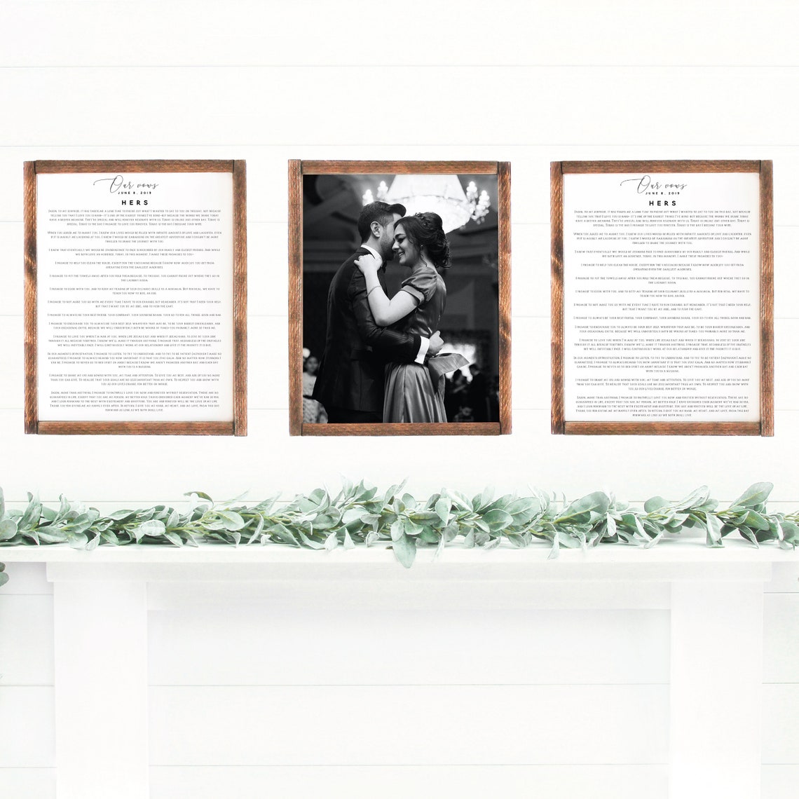 Wedding Photo And Vows Anniversary Gift - Image 3