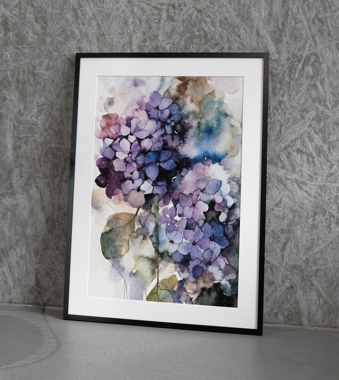 Hydrangea Watercolor Art Print, Botanical Poster - Image 4
