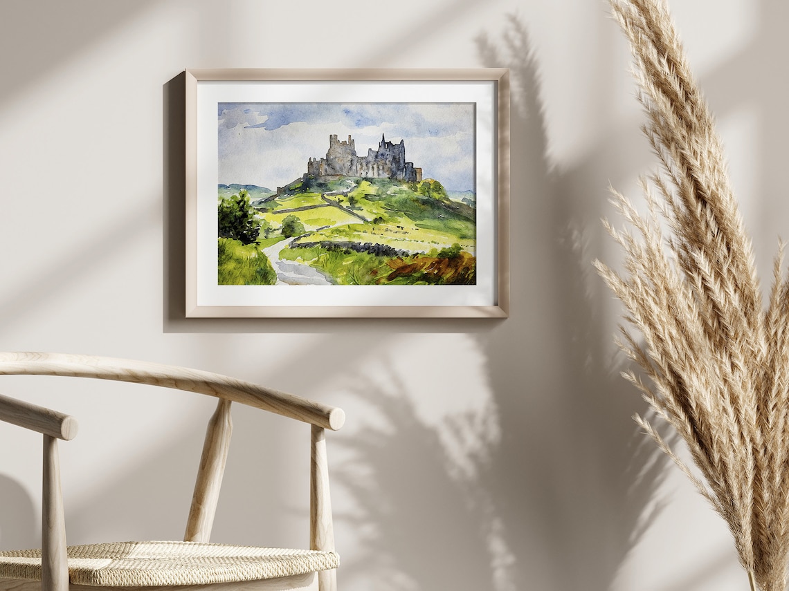 Rock Of Cashel Watercolor Travel Poster, Ireland - Image 2