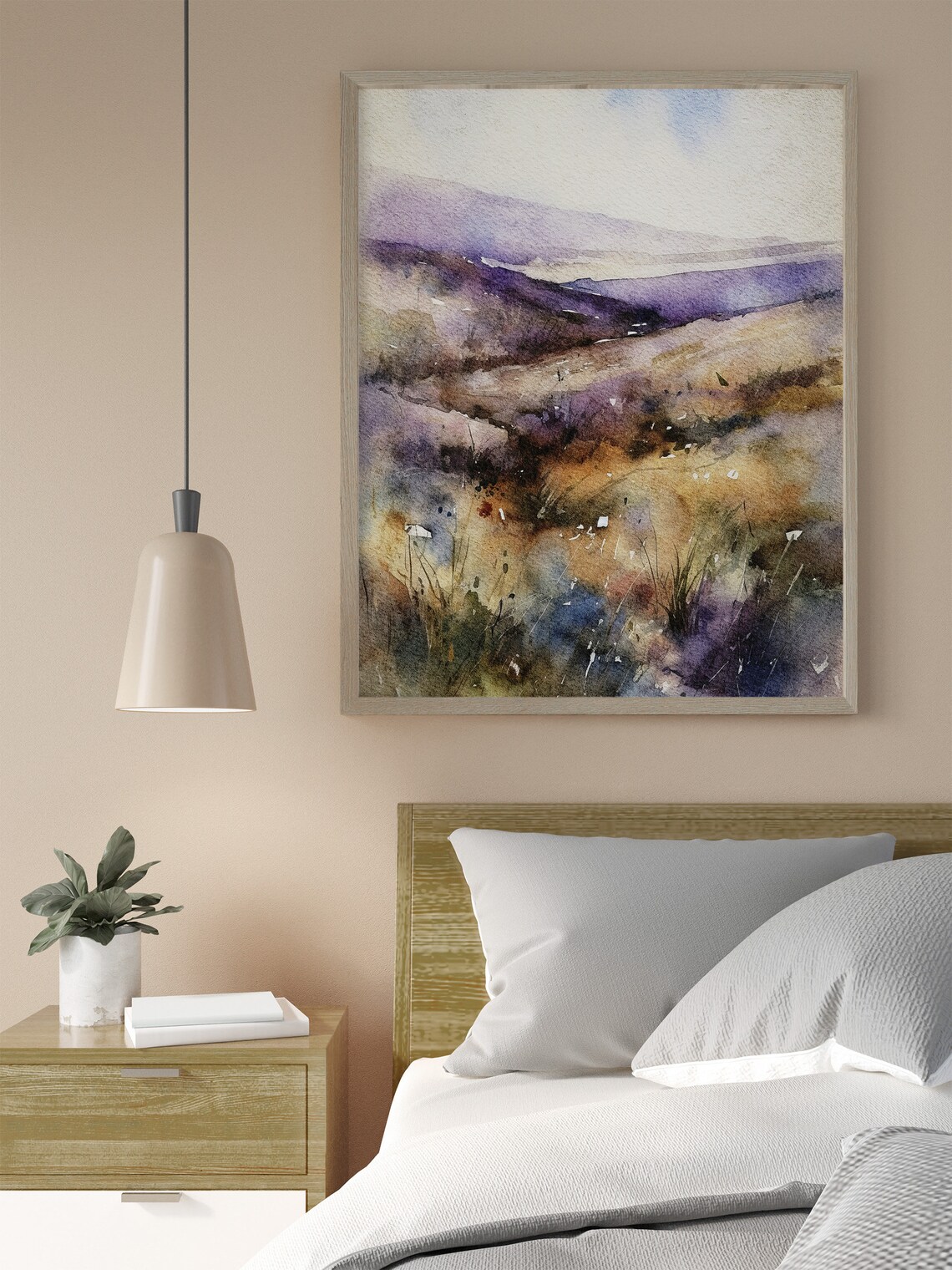 Isle of Skye Scottish Watercolor Landscape Art Print - Image 4
