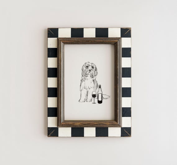 Bearded Collie Minimalist Travel Poster