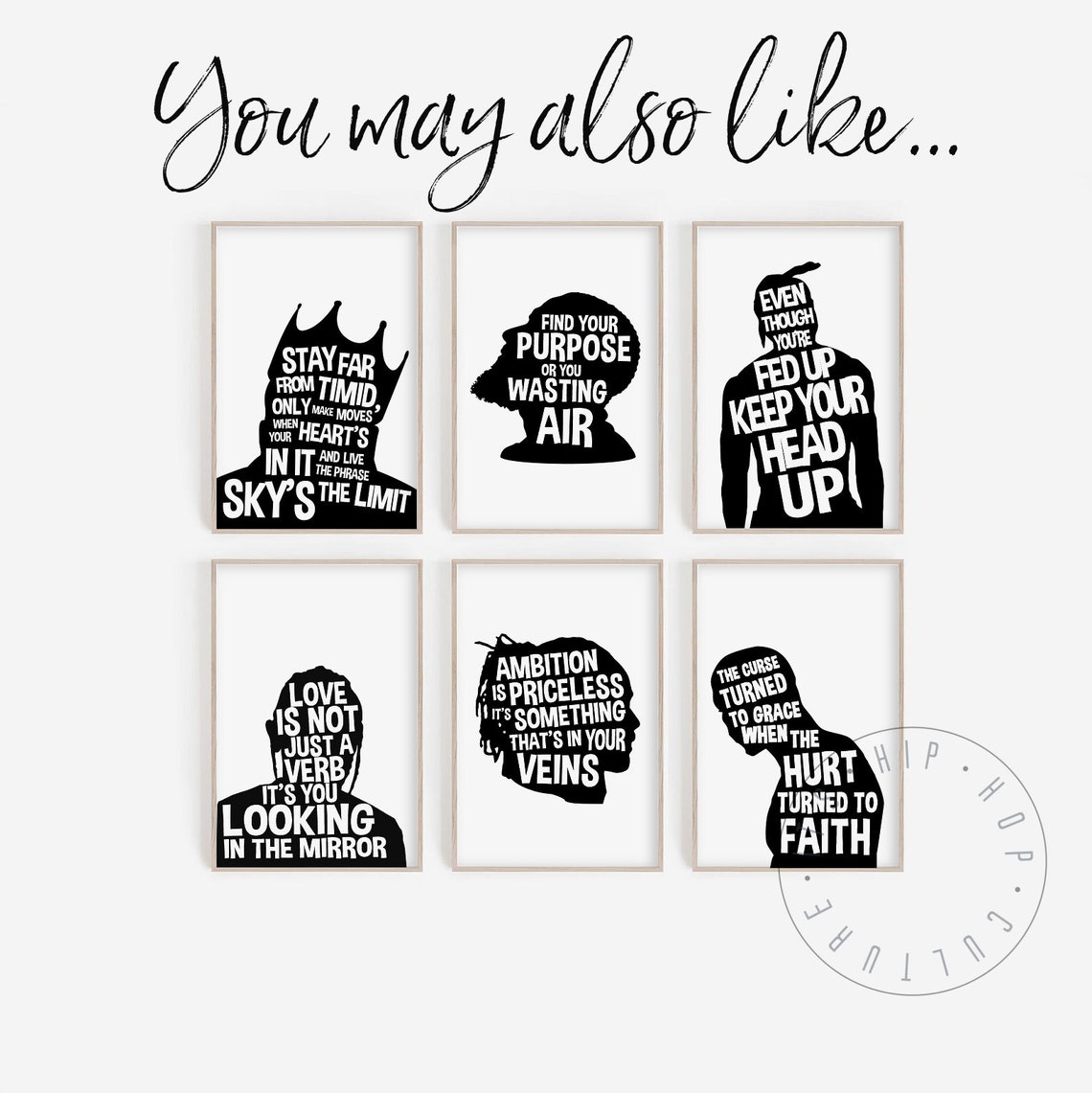 No Such Thing As A Life Better Than Yours Rapper Silhouette Poster - Image 3