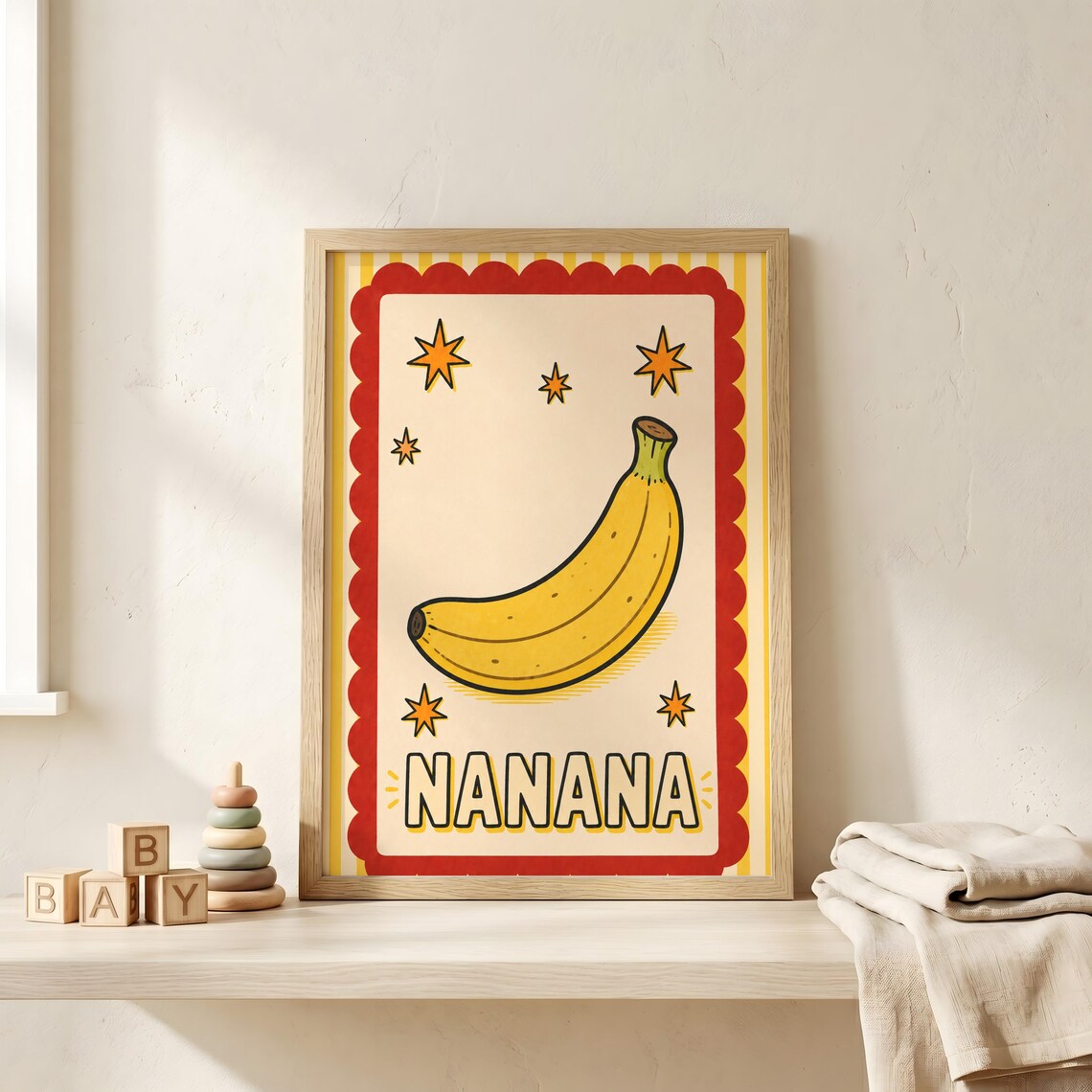 Toddler Boy Nursery Wall Art, First Word Art Print