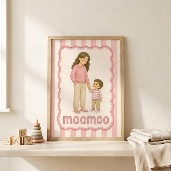 Custom Toddler Boy Nursery Wall Art Mothers Day Gift Personalized Mispronunciation Print Kids
