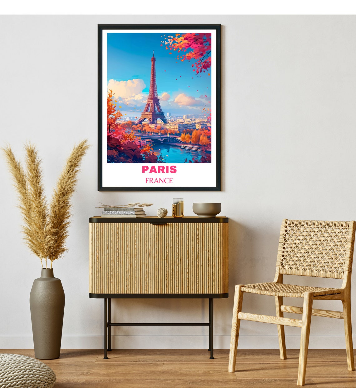 Paris Poster Travel Print France Wall Art Paris Travel Poster Print Paris City Wall Art France Travel Poster Travel Gift - Image 2