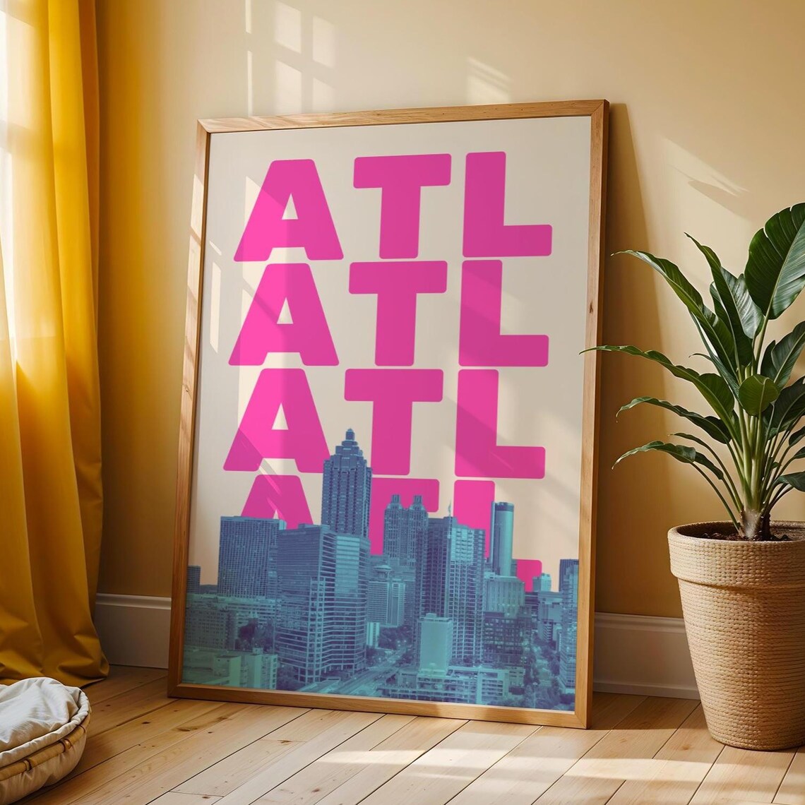 Atlanta Skyline Art Print, Georgia Travel Poster