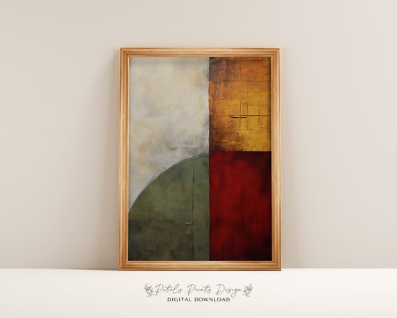Modern Vintage Abstract Textured Wall Art Neutral Textured Art Prints Painting Artistic Art Print 2024