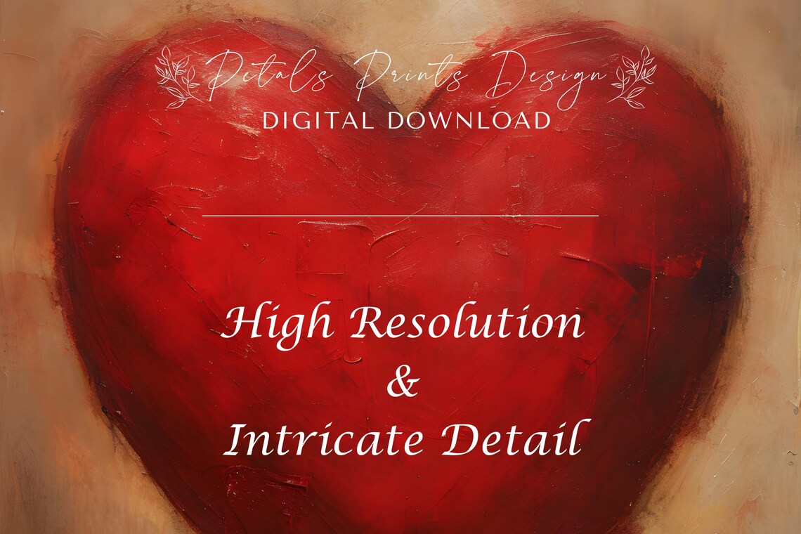 Valentines Day Heart Watercolor Art Print - Image 3