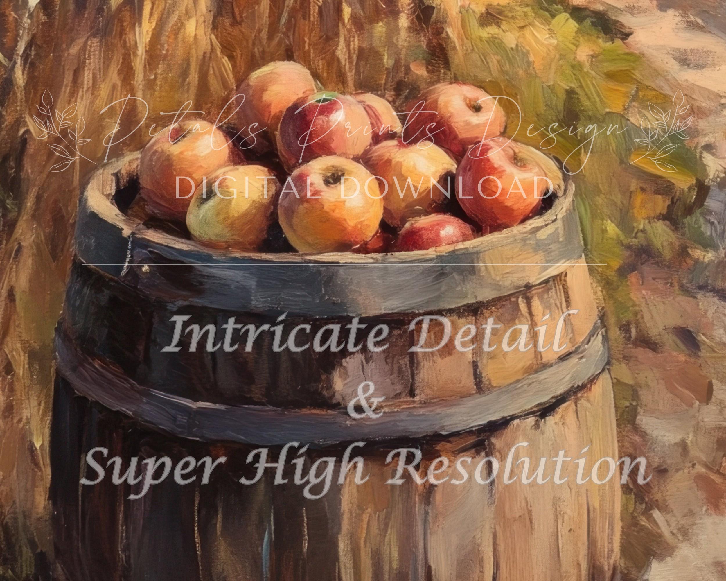 Rustic Autumn Landscape Vintage Countryside Art Print - Image 2