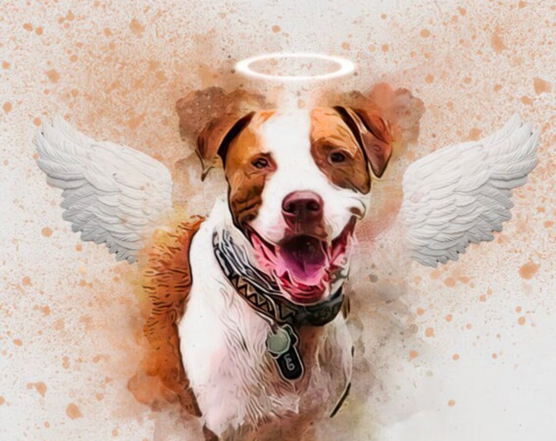 Personalised Watercolour Pet Portrait, Dog Art Print