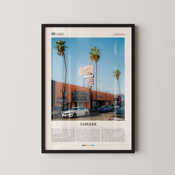 Fairfax Print Wall Art Poster Photo Marin Museum Of Bicycling Cascade Canyon Preserve Peri Park