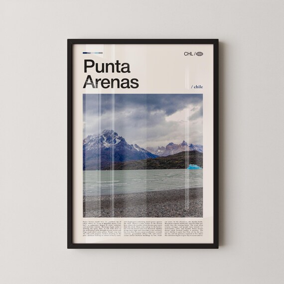 Punta Arenas Print Wall Art Poster Chile Landscape Photography Patagonian Port Decor